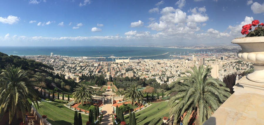Jersalem and Tel Aviv are incredible destinations in Israel, but don't forget to stop in Haifa, where the beautiful and immaculate Baha'i Gardens are! On a clear day, you can see all the way to Lebanon from the gardens! #LifeAtExpediaGroup