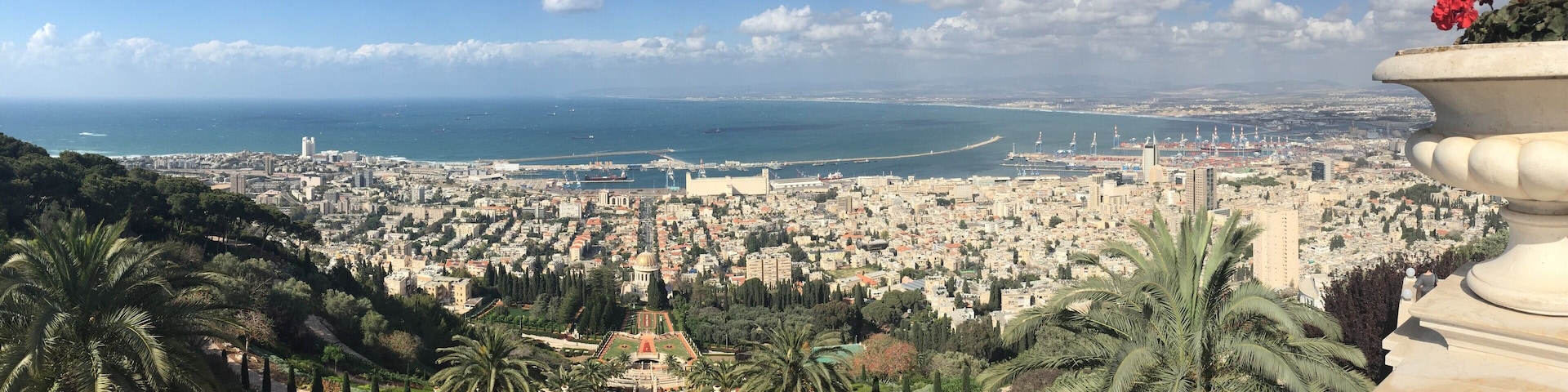 Jersalem and Tel Aviv are incredible destinations in Israel, but don't forget to stop in Haifa, where the beautiful and immaculate Baha'i Gardens are!  On a clear day, you can see all the way to Lebanon from the gardens!  #LifeAtExpediaGroup