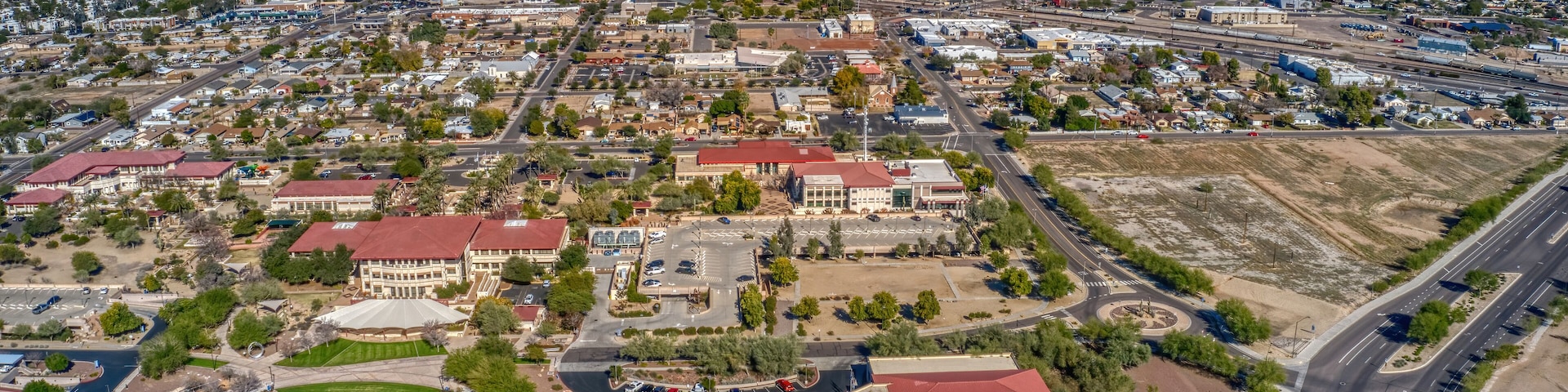Aerial View of the Phoenix Suburb of Peoria, Arizona