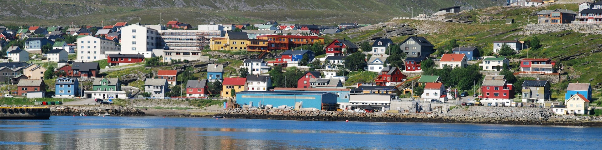 Hammerfest seen from the sea