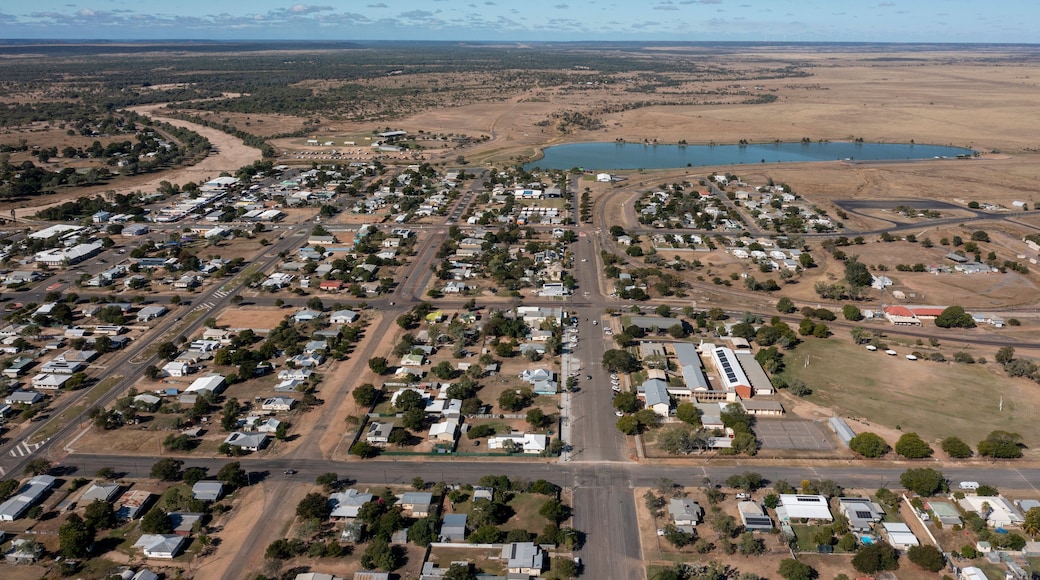 Thw town of hughenden in western Queernsland, Australia.