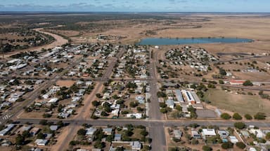 Thw town of hughenden in western Queernsland, Australia.