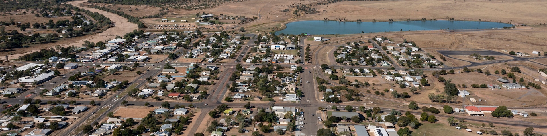 Thw town of hughenden in western Queernsland, Australia.