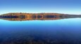 Autumn scenery looking across Slaughter Bay on Lac Vieux Desert.
