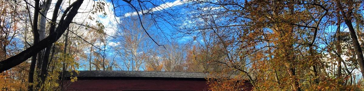 Sheeders Covered Bridge. The fourth Bridge we found, and one of the prettiest.