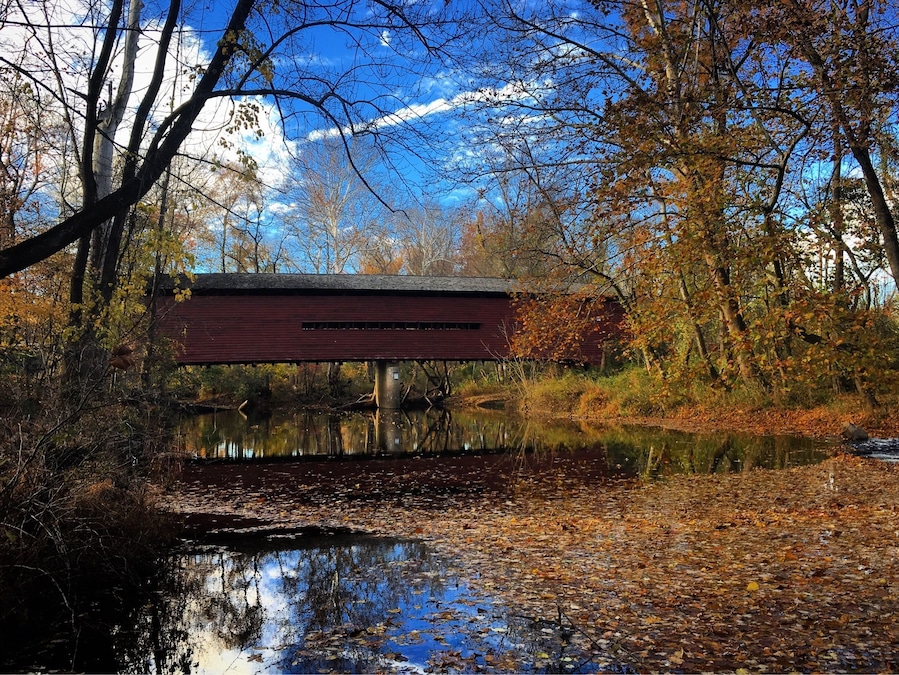 Sheeders Covered Bridge. The fourth Bridge we found, and one of the prettiest.