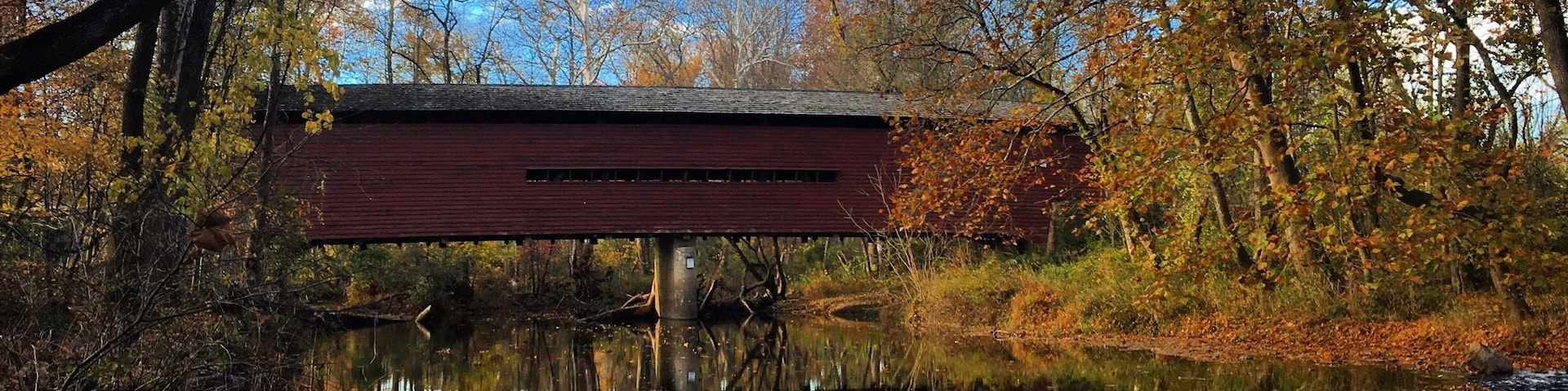 Sheeders Covered Bridge. The fourth Bridge we found, and one of the prettiest.