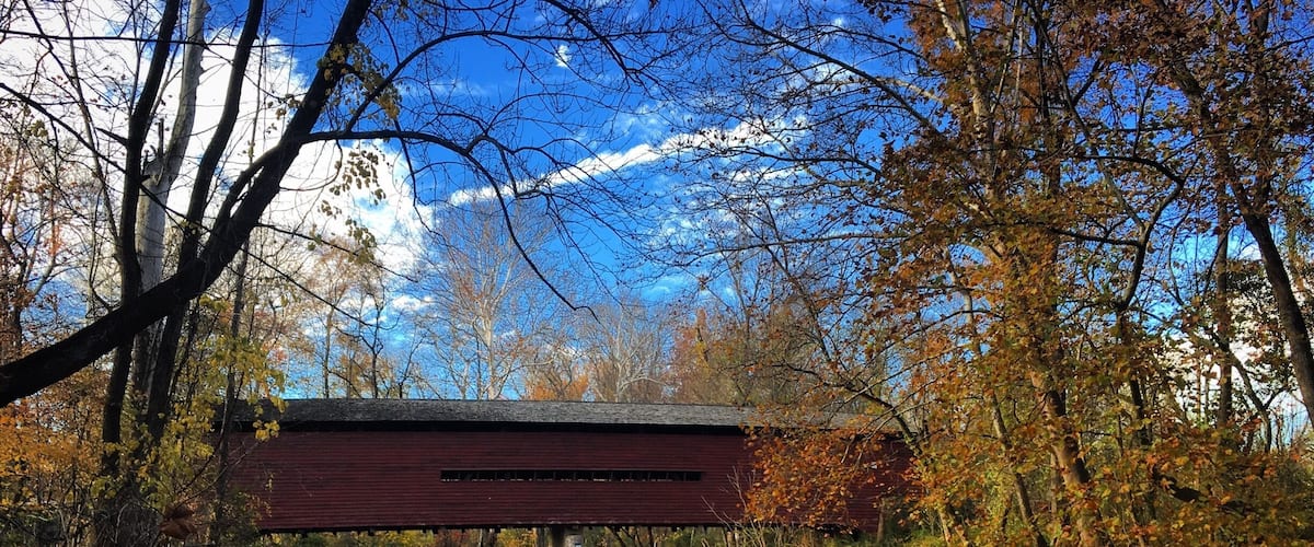 Sheeders Covered Bridge. The fourth Bridge we found, and one of the prettiest.