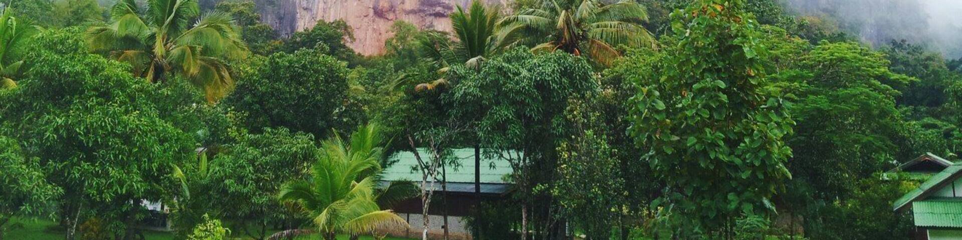 Breathtaking views in Wat Tam Wua - forest monastery located 30 km away from Mae Hong Son in the North of Thailand