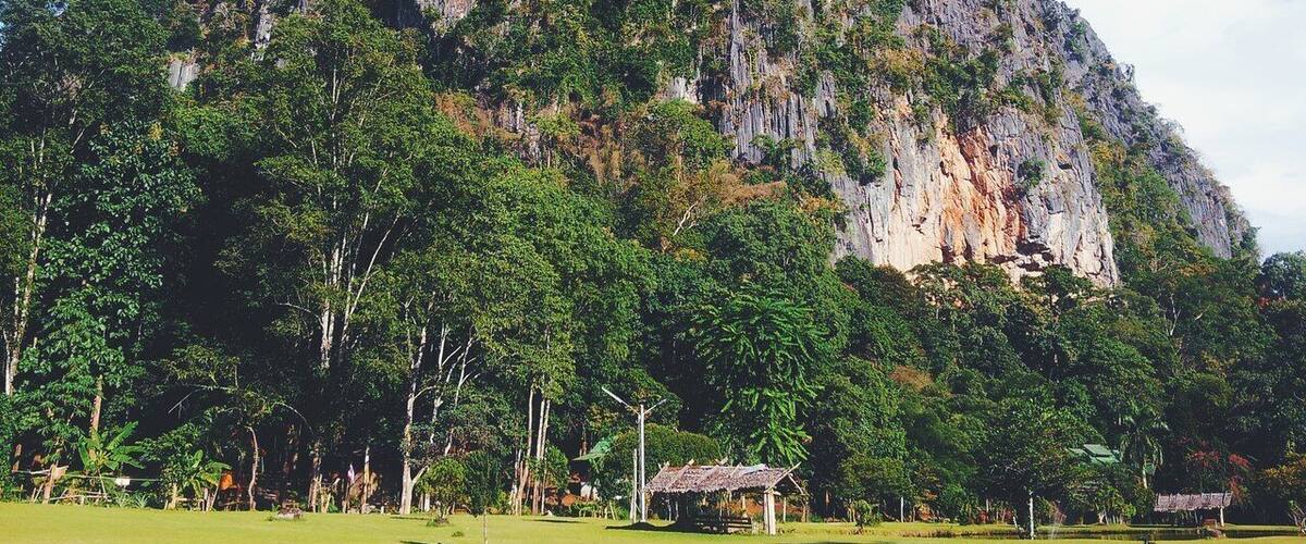 Breathtaking views in Wat Tam Wua - forest monastery located 30 km away from Mae Hong Son in the North of Thailand