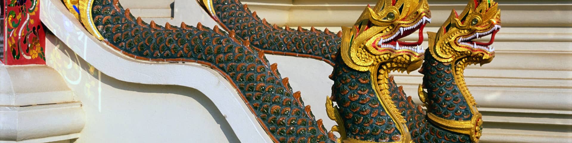 Detail of Wat Hua Wiang Temple