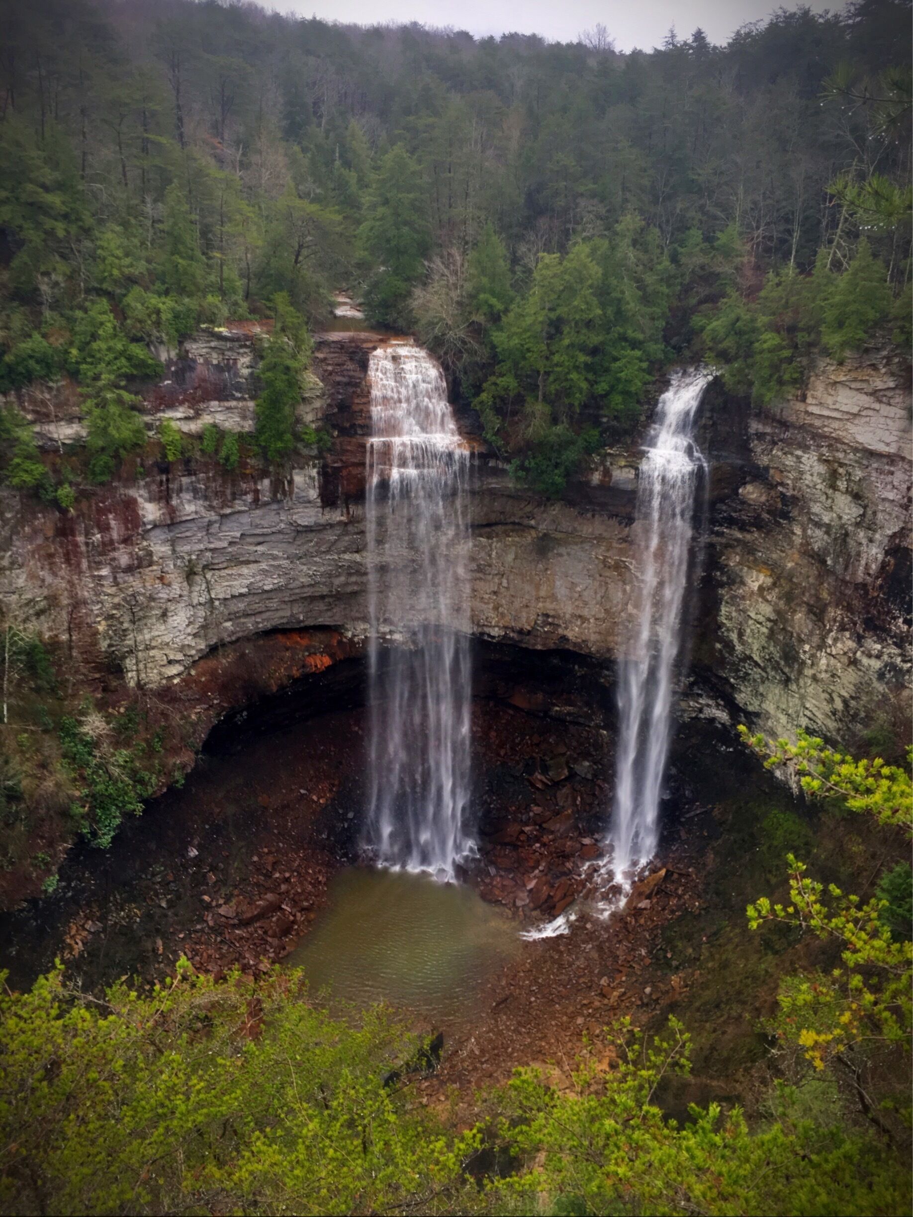 Fall Creek Falls.  Highest free falling waterfall east of the Mississippi.