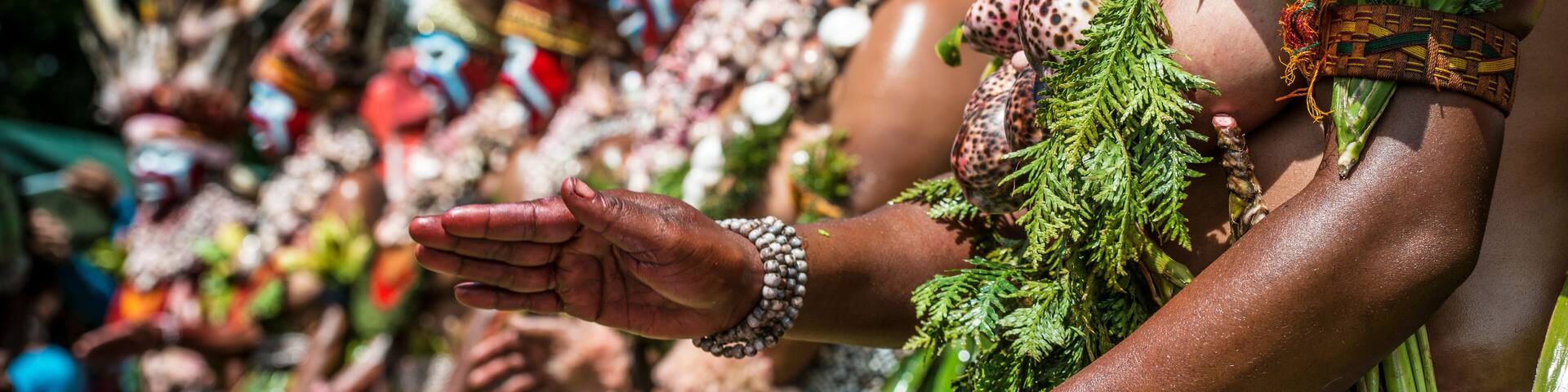 Cultural tribe at Mount Hagen festival Papua New Guinea