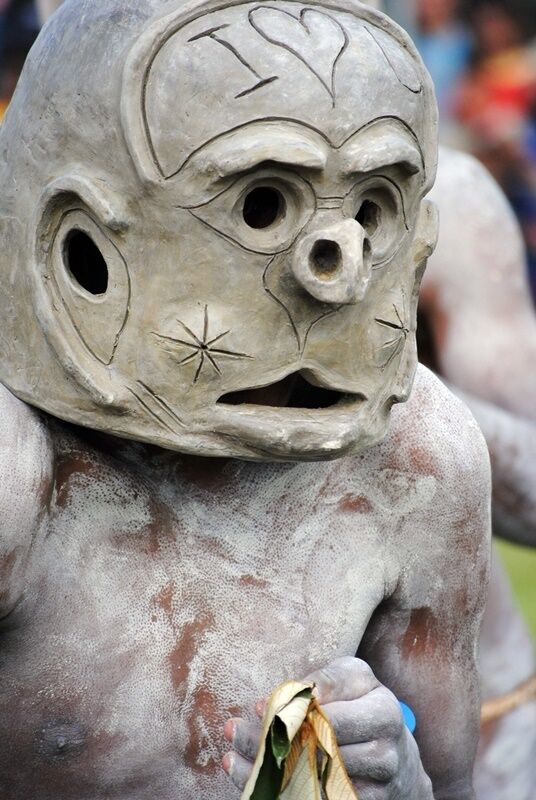 The mud men at the annual Sing-Sing in Mt. Hagen.
You can get up close with your camera!