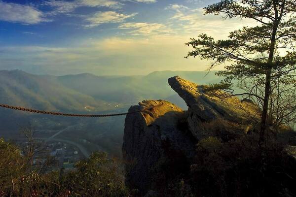 Chained Rock in Pineville, Kentucky.