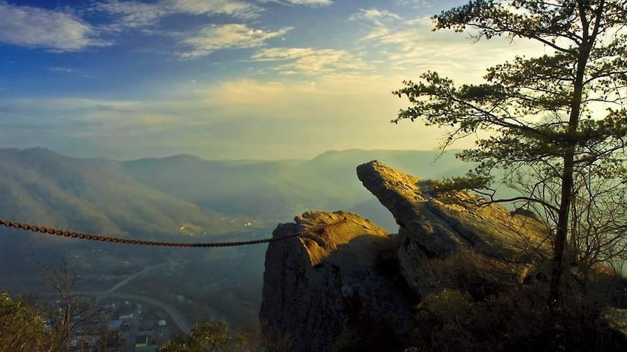 Chained Rock in Pineville, Kentucky.