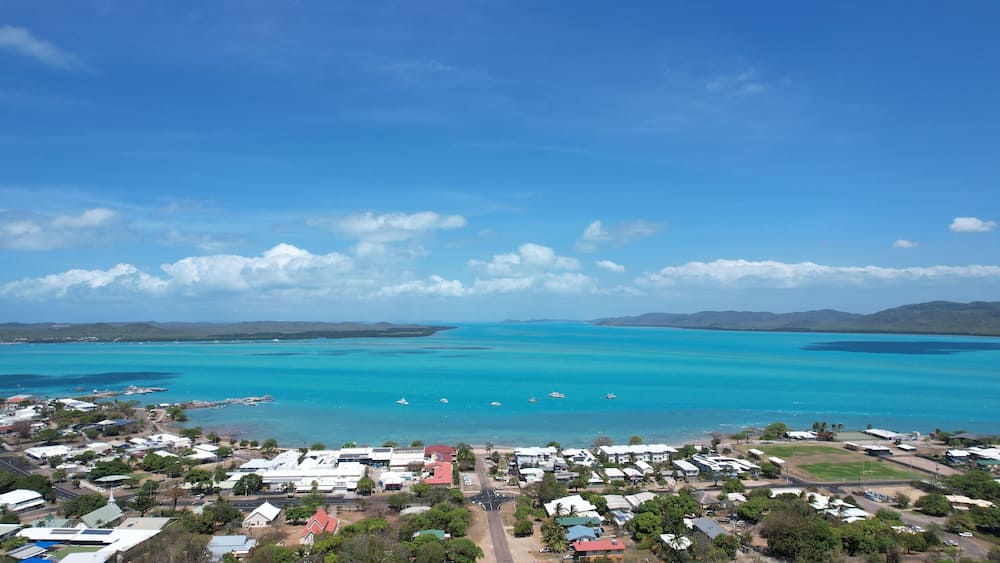 Aerial photo of Thursday Island Queensland Australia
