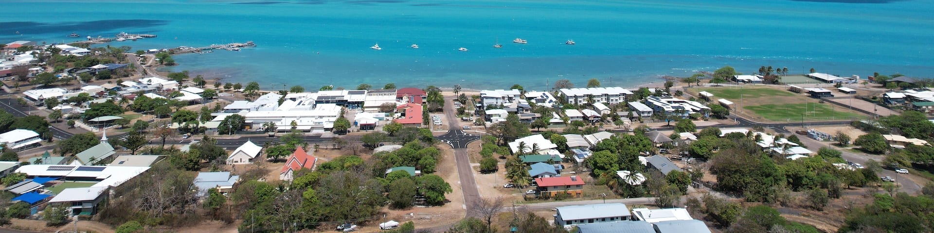 Aerial photo of Thursday Island Queensland Australia