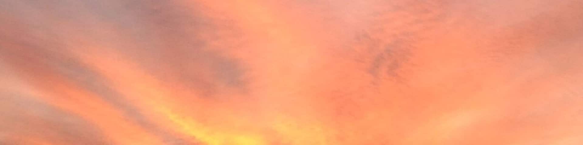 A fantastic sunset over the water