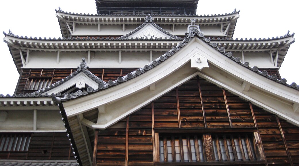 Looking up at Hiroshima Castle. A reconstruction of the original after the aftermath of WWII.