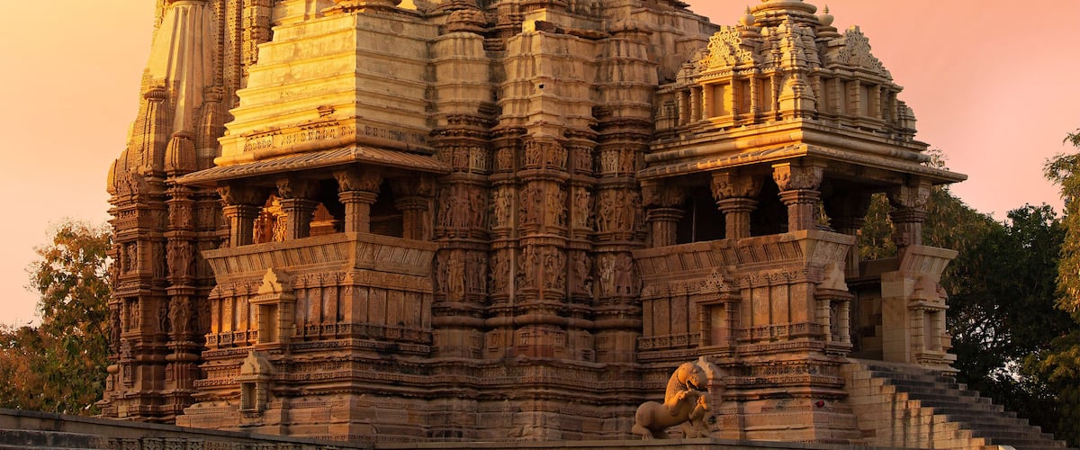 Western Group of Temple Khajuraho, Madhya Pradesh India - A world Unesco Heritage Site