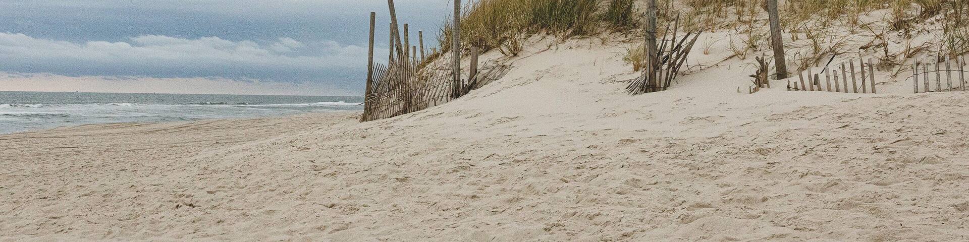 Island Beach State Park is located at in southern New Jersey at the popular Jersey shore and specifically Point Pleasant. The beach is clean the surf delightful, the dunes are healthy. Can camp