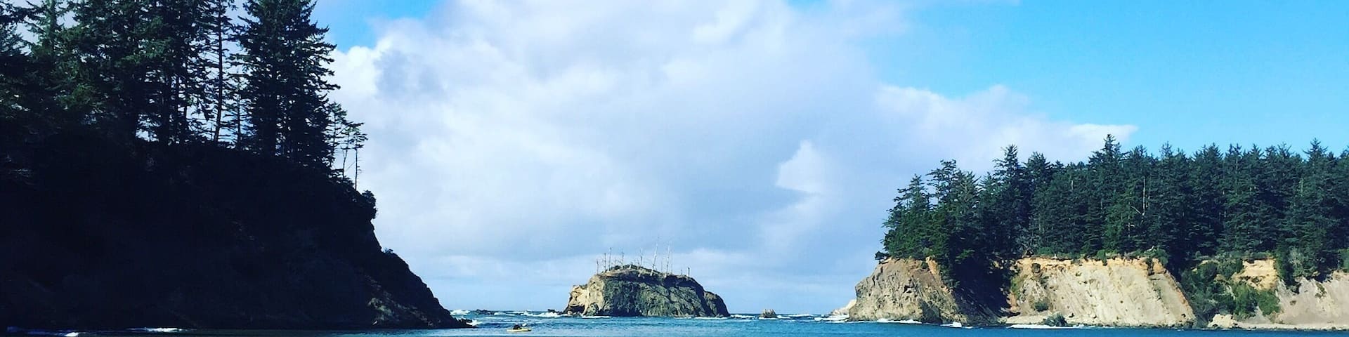 I know this was near Coos Bay but honestly I all I remember thinking was that if I were a super villain that's where I'd live.