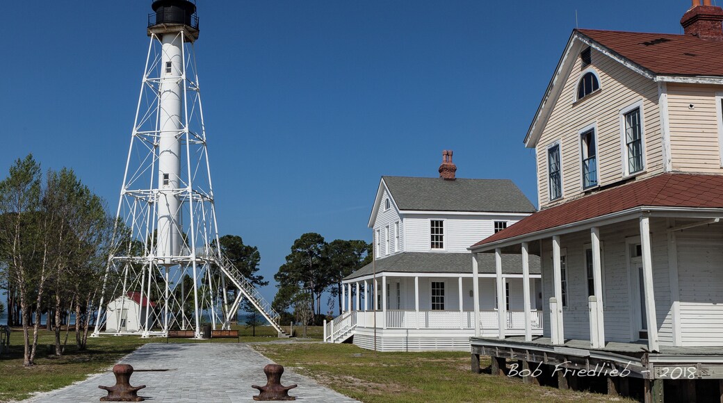 Cape San Blas lighthouse located in Port Saint Joe Florida. Picture taken before the 2018 Hurricane Michael.
