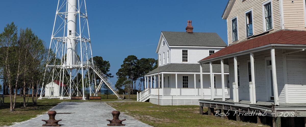 Cape San Blas lighthouse located in Port Saint Joe Florida. Picture taken before the 2018 Hurricane Michael.