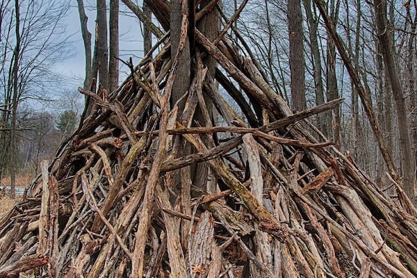 Near the lake floating path.
