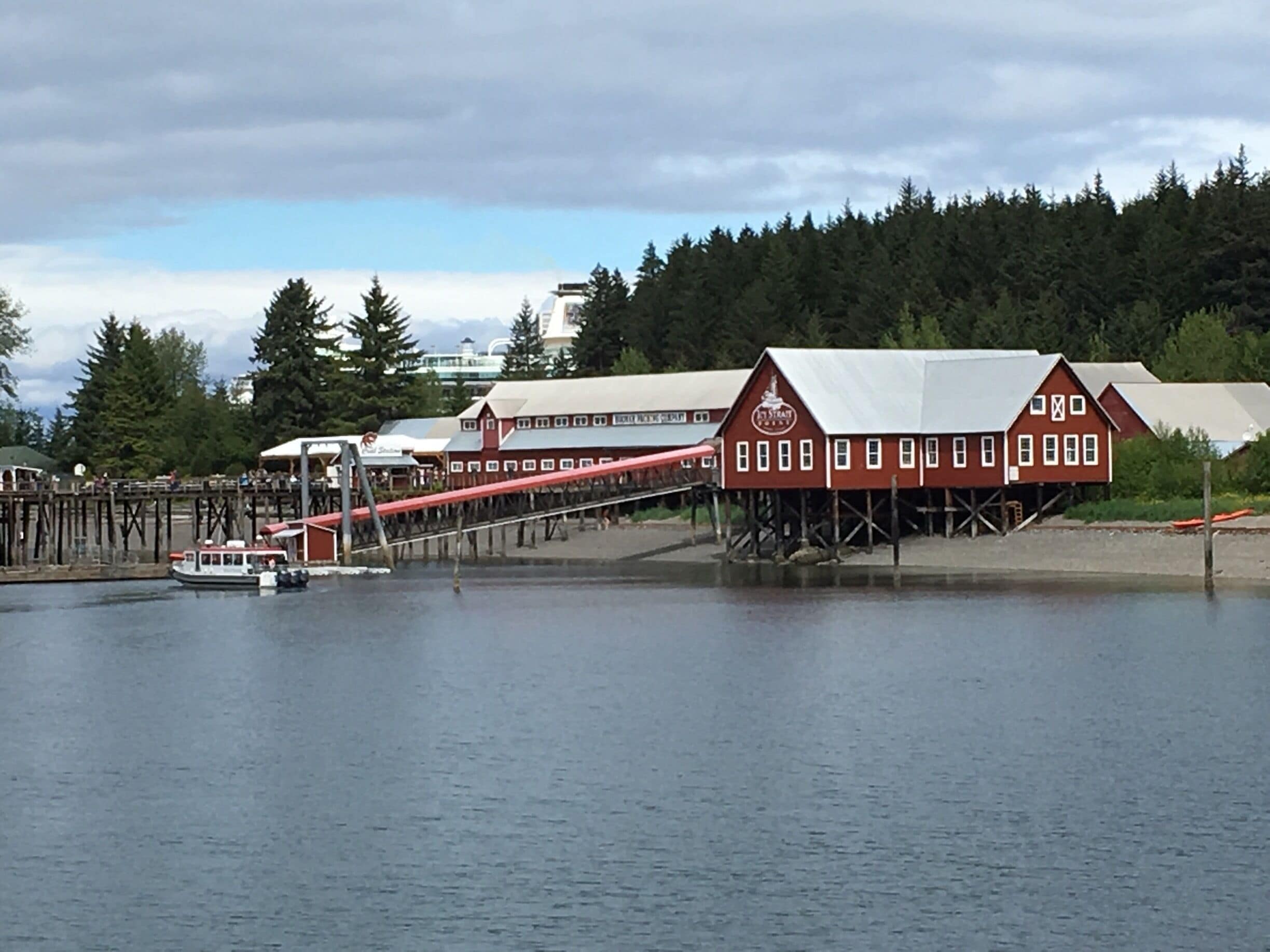 A restored Alaskan cannery on our seven day inner passage. The little Eskimo community of Hoonah was just a short shuttle ride into town.