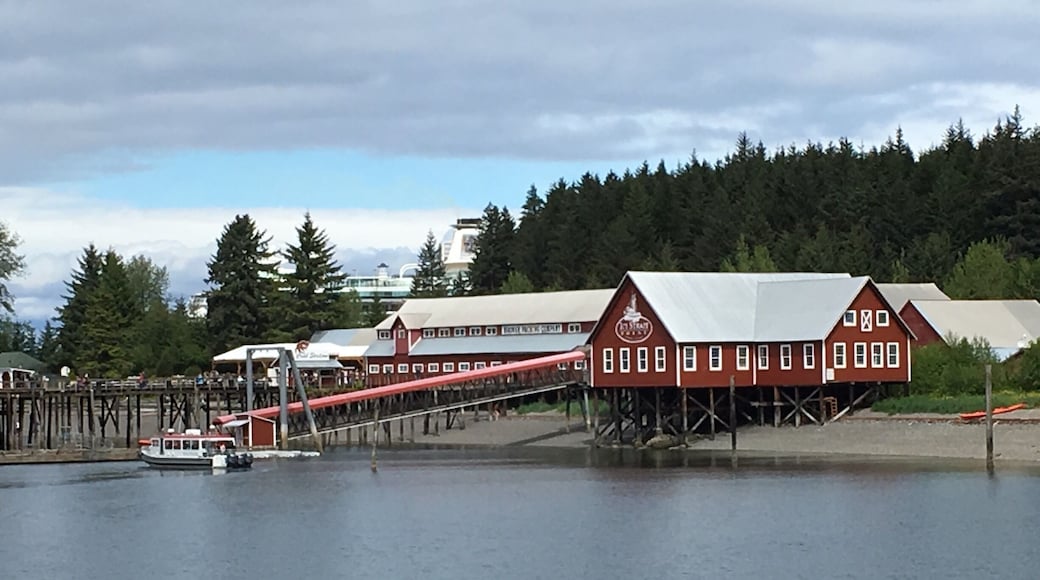 A restored Alaskan cannery on our seven day inner passage. The little Eskimo community of Hoonah was just a short shuttle ride into town.