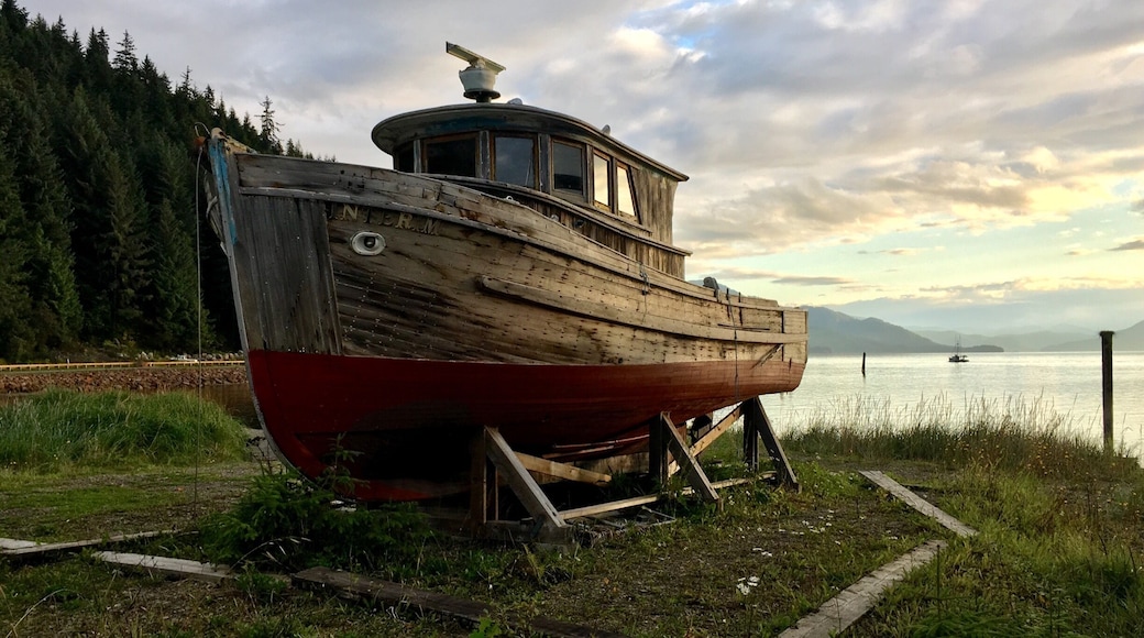 The "Interim" near the dock at Icy Strait Point in Hoonah.
#Alaska #cruise
(Sept 2017)