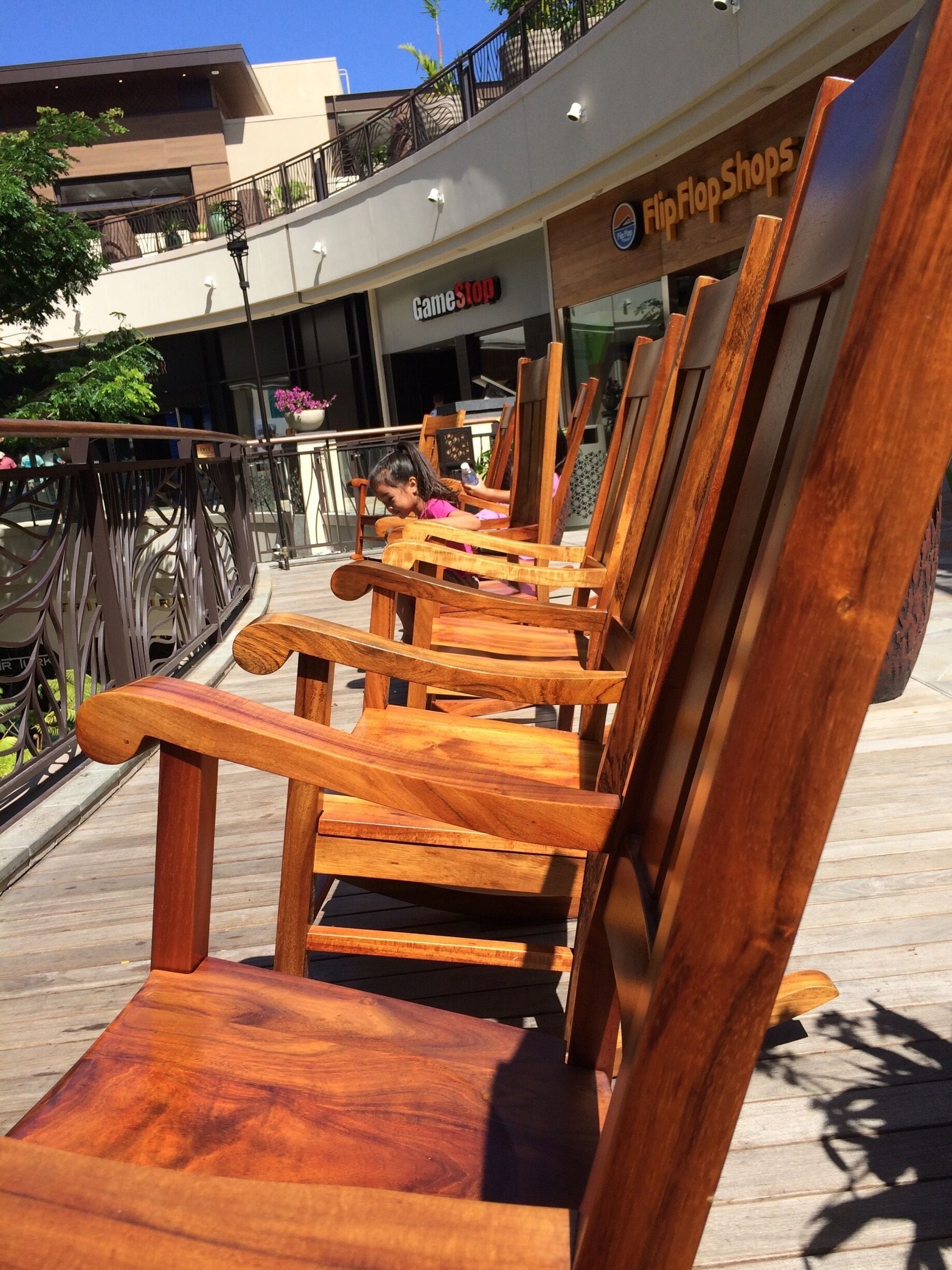 Have a seat and relax...beautiful Martin & Mcarthur rocking chairs found all over the 2nd floor common areas.
