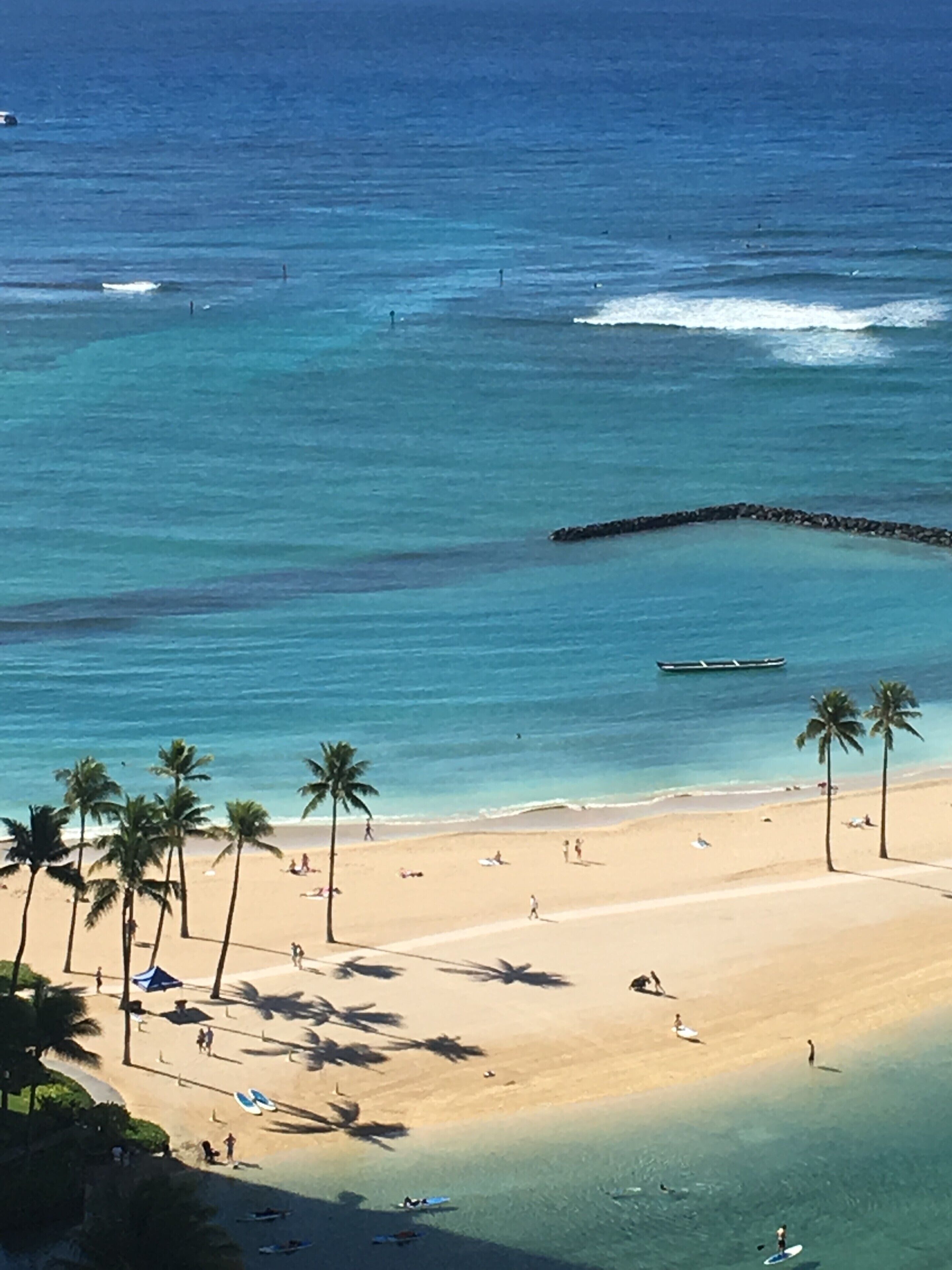 Duke's lagoon offers a great family area with kids right next to the ocean.