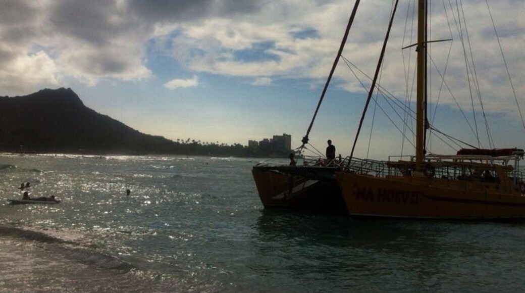 Took this after we saw Santa arrive by a canoe