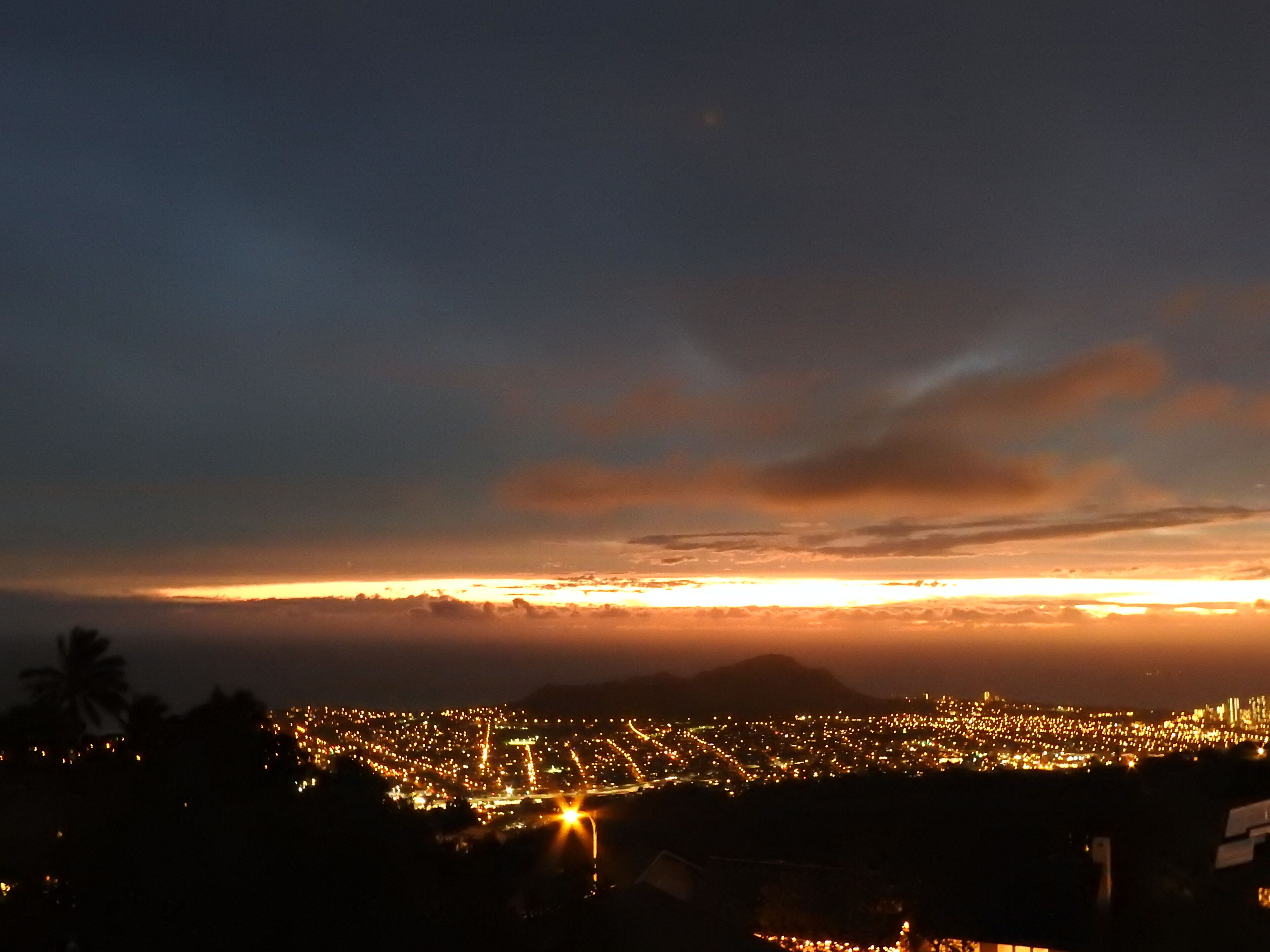 Diamond Head just after sunset. #Golden