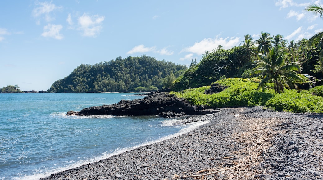 Hana Bay in Hana, Hawaii, on the island of Maui.; Shutterstock ID 604872470; Purchase Order: -