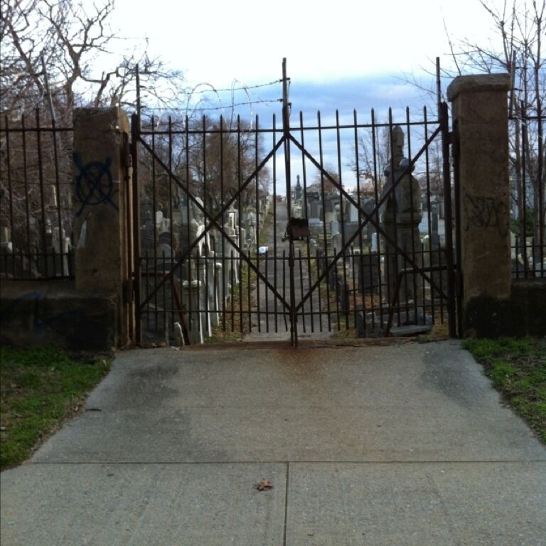 Sad, cemetery on Liberty ave and 81st, sad it's forgotten (seems that way). I would volunteer to restore it and get all the brush out. Lot of graves from 1800's.