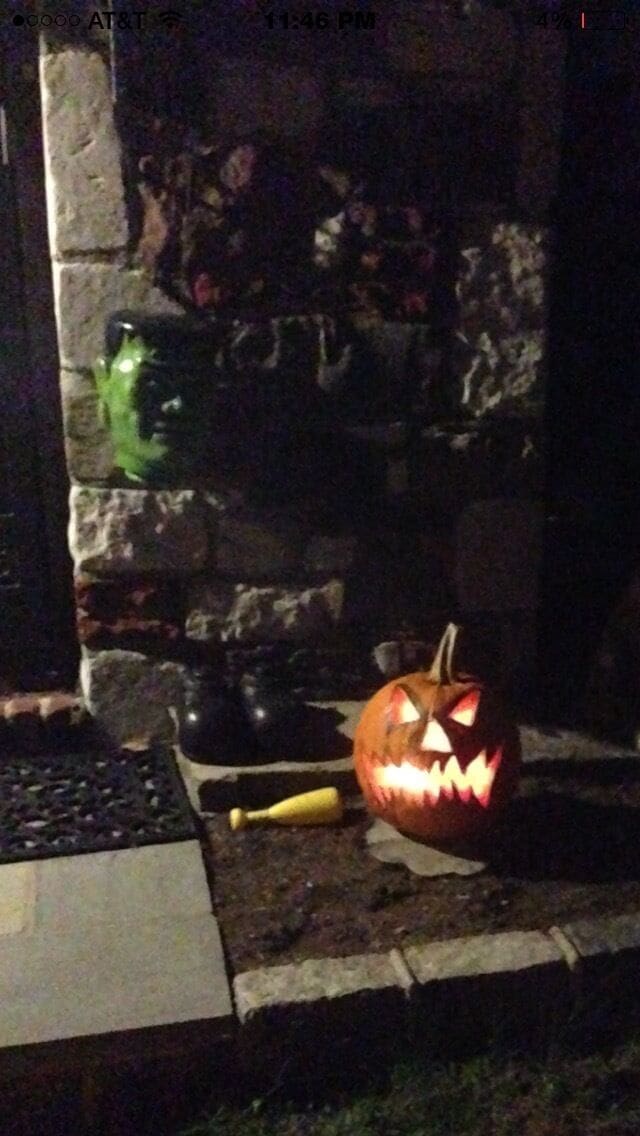 Our 24 pound pumpkin we picked from up in lake placid, NY