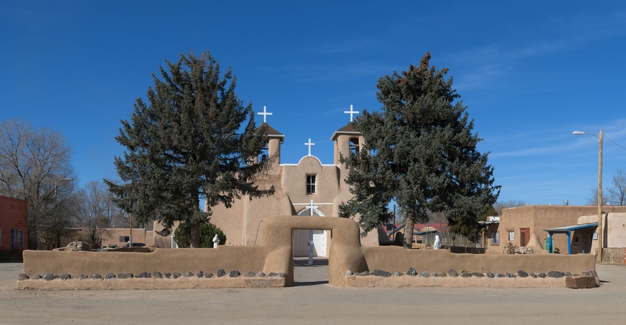 San Francisco de Asis Mission Church of Ranchos de Taos in New Mexico