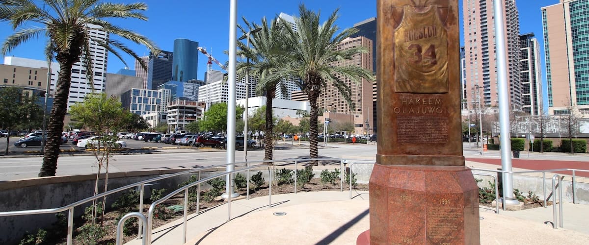 At the main entrance.