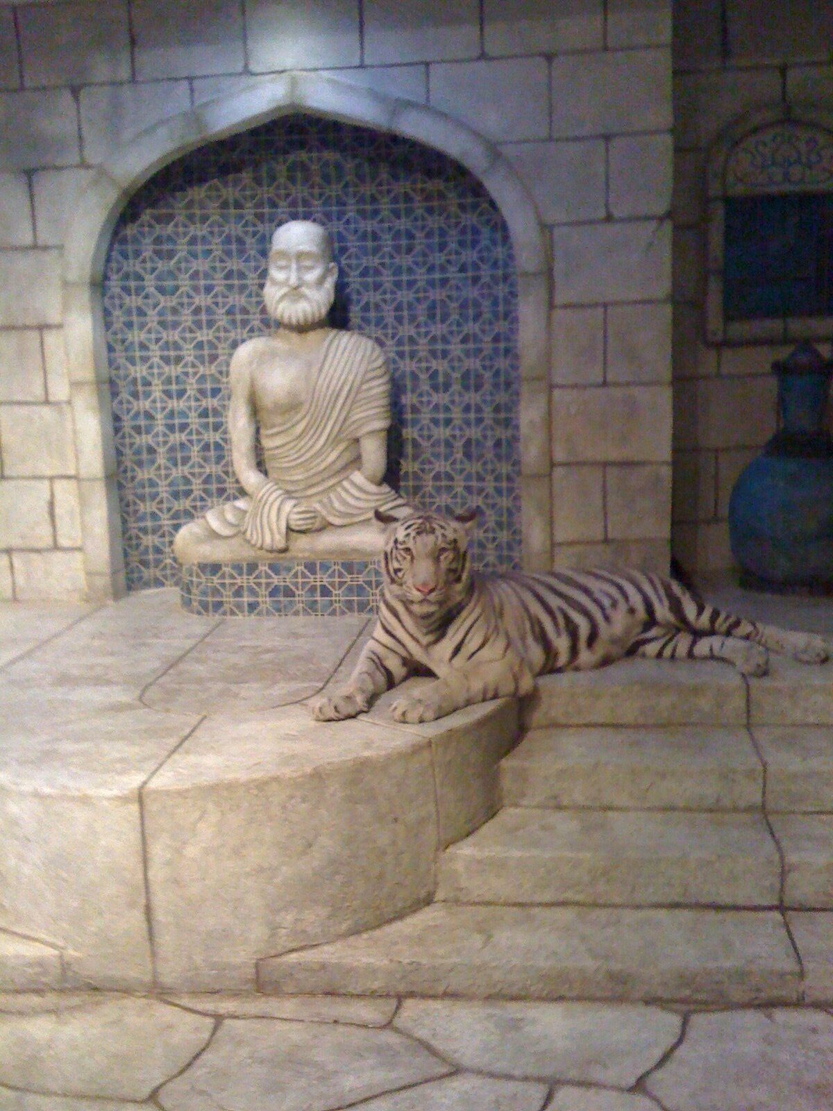 A tiger at an aquarium ofcourse 