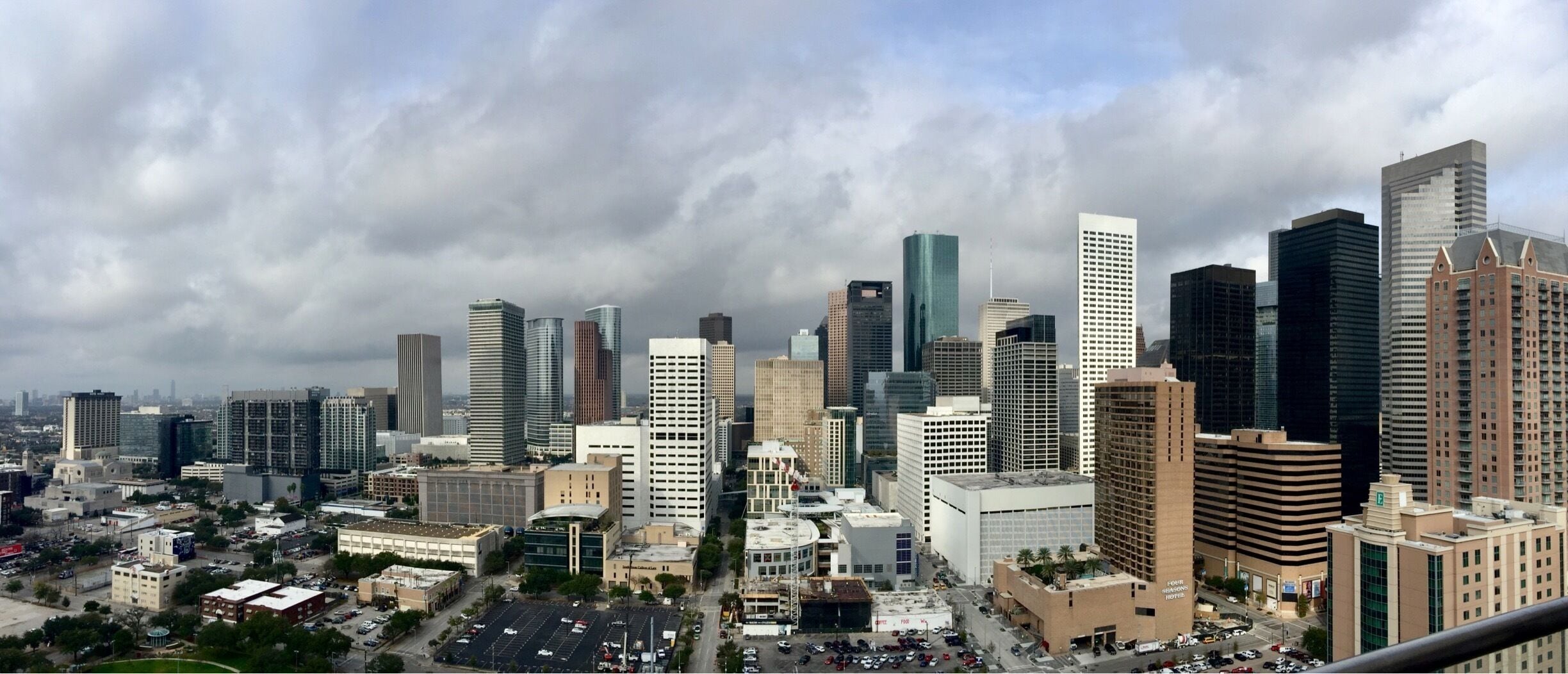 From the lounge area of hotel. 