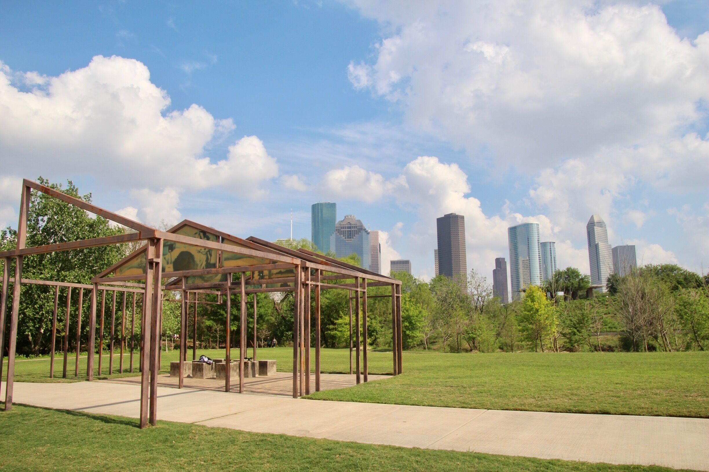 Taken in the middle of park along bike trails. 