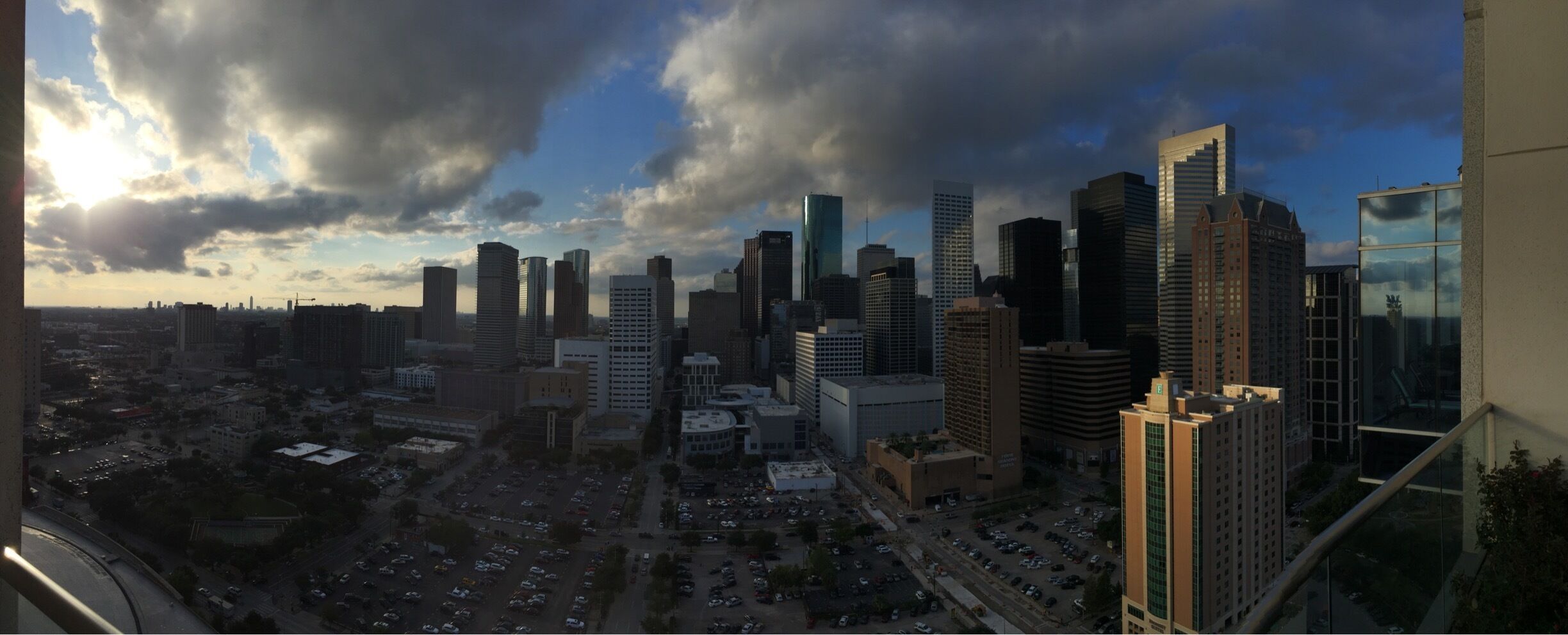 View from outdoor deck on 23rd floor. 