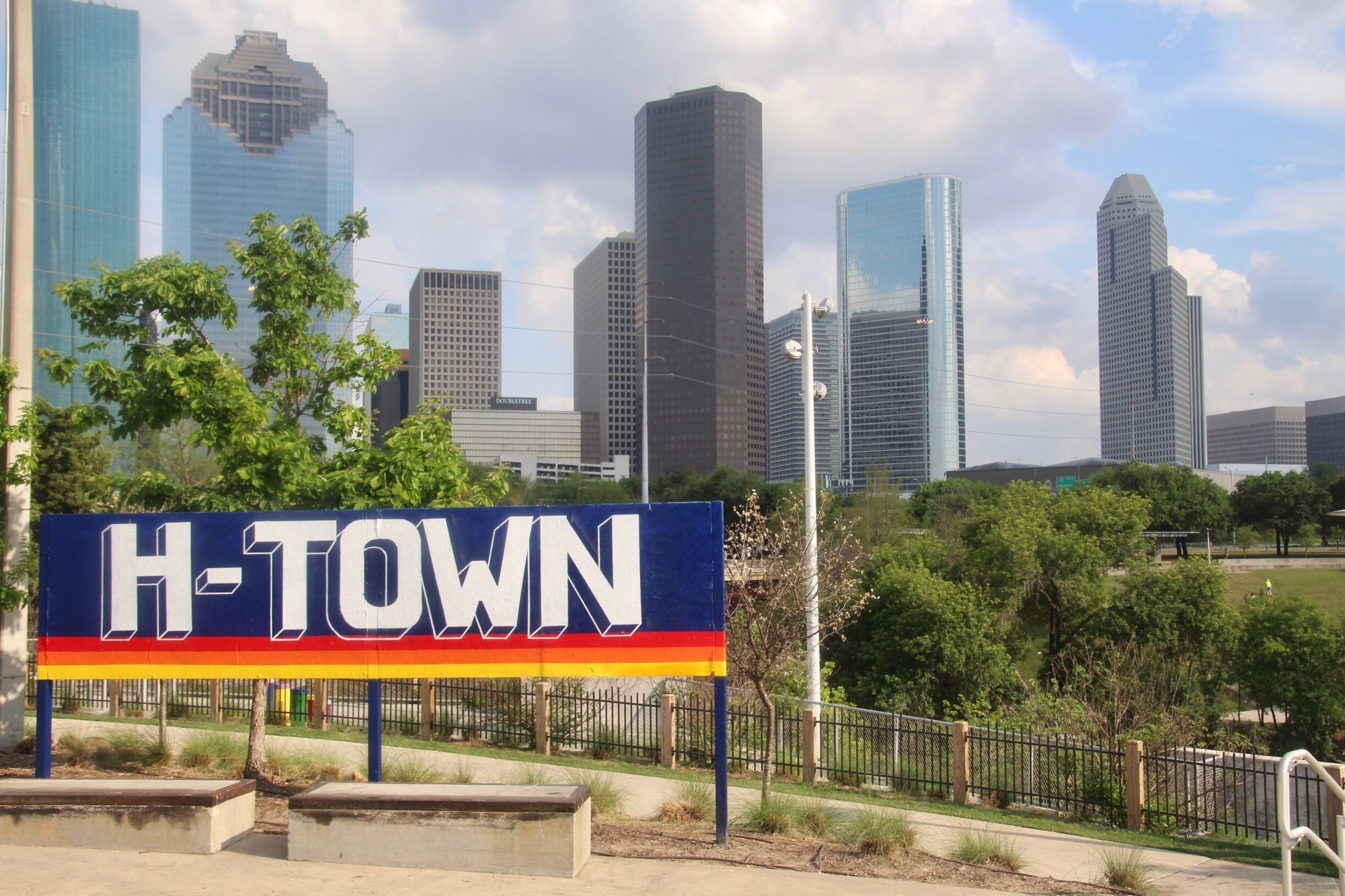 In front of the skate park. 