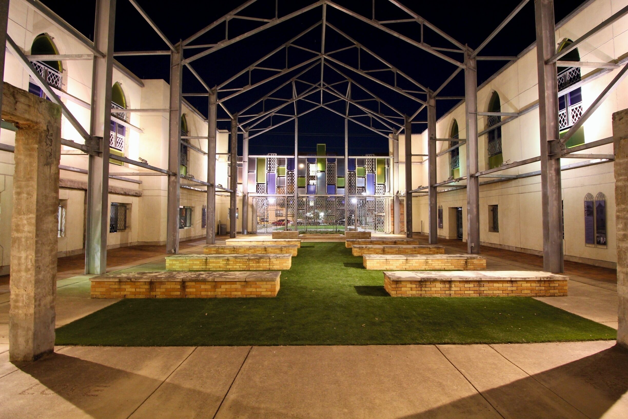 Inside the historic church.