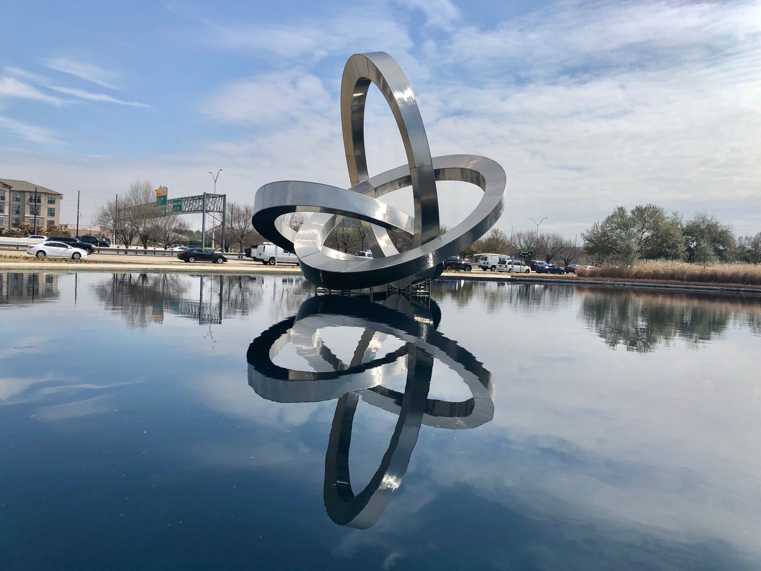 Located in front of business off the Sam Houston Beltway. 