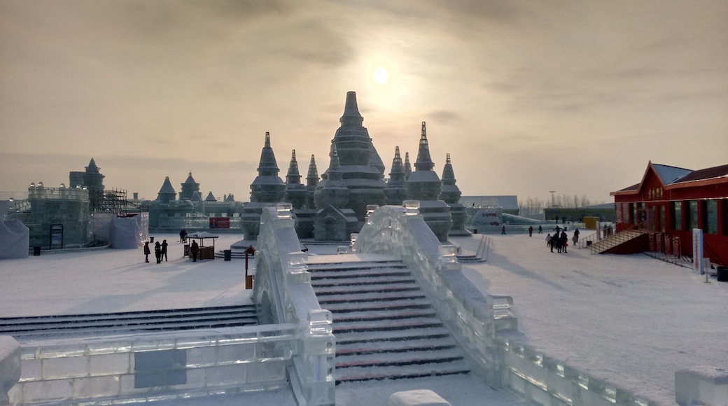 Harbin magic ice city, China, every year build and then melted in summertime, Shutterstock ID 1024564852, Purchase Order: -